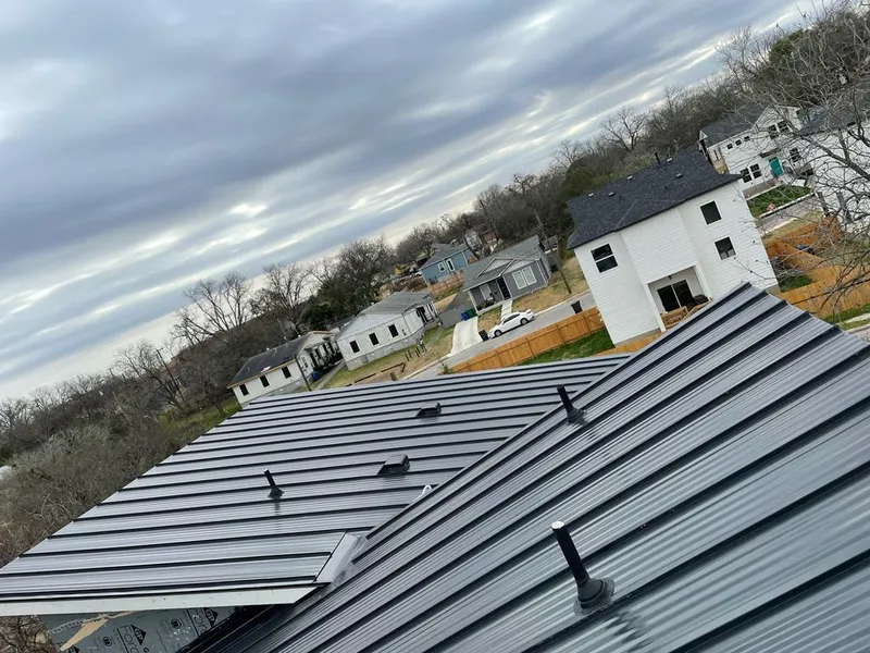 Standing seam metal roof panels with vents for Skylight Repair in Arnold